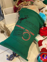 Load image into Gallery viewer, Christmas Santa Gift Sacks Stockings Large Canvas  50 cm x 70 cm Kids Gift Bag