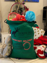 Load image into Gallery viewer, Christmas Santa Gift Sacks Stockings Large Canvas  50 cm x 70 cm Kids Gift Bag