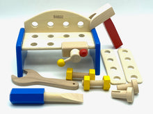 Load image into Gallery viewer, Toddlers Wooden tool bench.