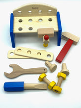 Load image into Gallery viewer, Toddlers Wooden tool bench.