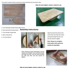Load image into Gallery viewer, Wooden Rocker Board for kids- Anti Slip Surface Balance Wobble board. Sold out