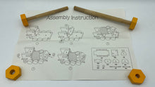 Load image into Gallery viewer, Wooden Train Toy with Puzzle Shapes for building and imaginative play