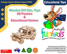 Load image into Gallery viewer, Model kit 4 x 4 Jeep Car 3D Ply Wood -craft kit- ages 3+