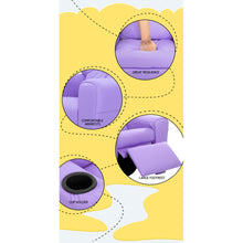 Load image into Gallery viewer, Keezi Kids Recliner Chair Purple PU Leather Sofa Lounge Couch Children Armchair