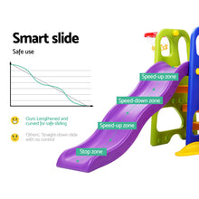 Load image into Gallery viewer, Keezi Kids 7-in-1 Slide Swing with Basketball Hoop Toddler Outdoor Indoor Play