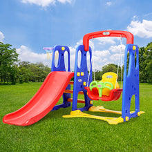 Load image into Gallery viewer, Keezi Kids 3-in-1 Slide Swing with Basketball Hoop Toddler Outdoor Indoor Play