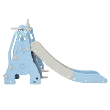 Load image into Gallery viewer, Keezi Kids Slide 170cm Extra Long Swing Basketball Hoop Toddlers PlaySet Blue