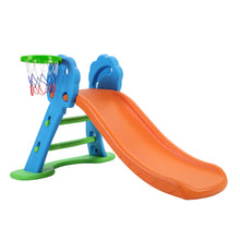 Load image into Gallery viewer, Keezi Kids Slide with Basketball Hoop with Ladder Base Outdoor Indoor Playground Toddler Play