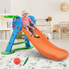Load image into Gallery viewer, Keezi Kids Slide with Basketball Hoop with Ladder Base Outdoor Indoor Playground Toddler Play