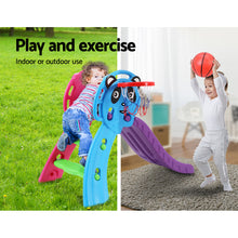 Load image into Gallery viewer, Keezi Kids Slide with Basketball Hoop Outdoor Indoor Playground Toddler Play