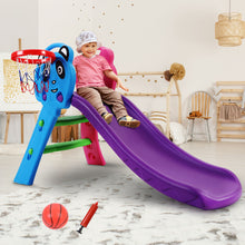 Load image into Gallery viewer, Keezi Kids Slide with Basketball Hoop Outdoor Indoor Playground Toddler Play