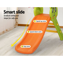 Load image into Gallery viewer, Keezi Kids Slide Basketball Hoop Activity Center Outdoor Toddler Play Set Orange