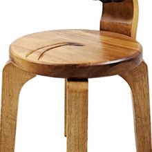 Load image into Gallery viewer, Children’s wooden chair: Lion themed with solid backrest