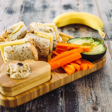 Load image into Gallery viewer, Toddlers mealtime Plate 100% sustainable bamboo-Rainbow Plate with Suction