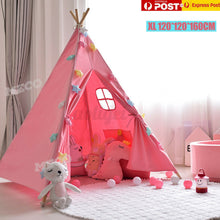 Load image into Gallery viewer, Teepee Wigwam Tent Cubby House_Pink 130cm size