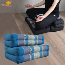 Load image into Gallery viewer, Thai kapok cushion 3-Fold Zafu Meditation Cushion Set-100% Kapok Fibre.