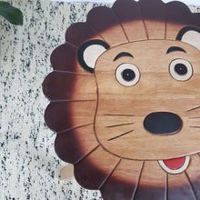 Load image into Gallery viewer, Children's Animal Table Wooden LION Theme.