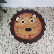 Load image into Gallery viewer, Children's Animal Table Wooden LION Theme.