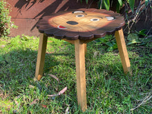 Load image into Gallery viewer, Kids Wooden Table + 2 Chairs Set Lion Design Carved Timber Children Furniture