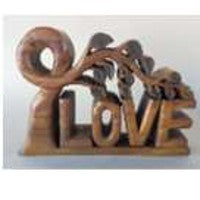 Load image into Gallery viewer, Mothers Day Gift Wooden carved LOVE words decoration 33 cm long
