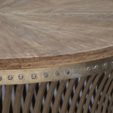 Load image into Gallery viewer, Inverted Iron And Wood Coffee Table