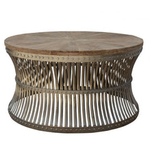 Load image into Gallery viewer, Inverted Iron And Wood Coffee Table