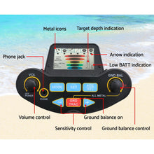 Load image into Gallery viewer, Metal Detector W/Pinpointer Searching Treasure Gold Digger Hunter 250mm