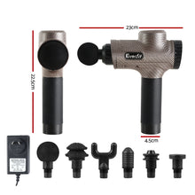 Load image into Gallery viewer, Everfit Massage Gun 6 Heads Massager Electric LCD Vibration Relief Percussion