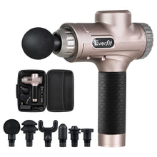 Load image into Gallery viewer, Everfit Massage Gun 6 Heads LCD Electric Massager Vibration Relief Percussion