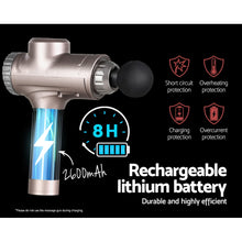 Load image into Gallery viewer, Everfit Massage Gun 6 Heads LCD Electric Massager Vibration Relief Percussion