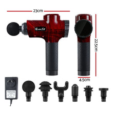 Load image into Gallery viewer, Everfit Massage Gun 6 Heads Electric Massager LCD Vibration Percussion Relief