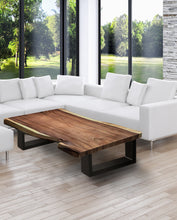 Load image into Gallery viewer, Coffee Table 1.2m (120cm) Hand carved from Acacia tree (Saur Wood)-designed by nature.