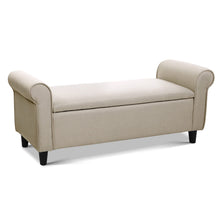Load image into Gallery viewer, Artiss Storage Ottoman Blanket Box Linen Fabric Arm Foot Stool Couch Chest Large