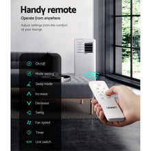 Load image into Gallery viewer, Devanti Portable Air Conditioner Cooling Mobile Fan Cooler Dehumidifier White 2000W