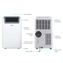 Load image into Gallery viewer, Devanti Portable Air Conditioner Cooling Mobile Fan Cooler Dehumidifier Window Kit White 3300W