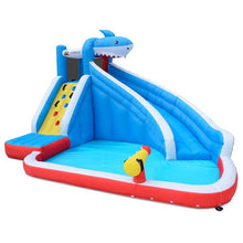 Load image into Gallery viewer, Inflatable Sharky Slide & Splash Inflatable-children's outdoor party fun