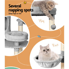 Load image into Gallery viewer, i.Pet Cat Tree Tower Scratching Post Scratcher Wood Condo House Toys Bed 123cm-5