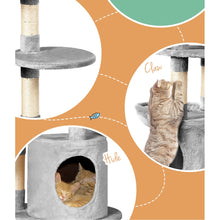 Load image into Gallery viewer, i.Pet Cat Tree Tower Scratching Post Scratcher Wood Condo House Toys Bed 123cm-6