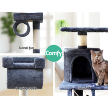 Load image into Gallery viewer, i.Pet Cat Tree 141cm Trees Scratching Post Scratcher Tower Condo House Furniture Wood-8