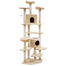 Load image into Gallery viewer, i.Pet Cat Tree 203cm Trees Scratching Post Scratcher Tower Condo House Furniture Wood Beige-0