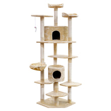 Load image into Gallery viewer, i.Pet Cat Tree 203cm Trees Scratching Post Scratcher Tower Condo House Furniture Wood Beige-2