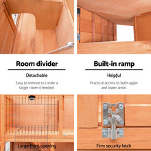Load image into Gallery viewer, iRabbit Hutch Hutches Large Metal Run Wooden Cage Chicken Coop Guinea Pig