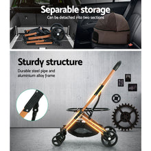 Load image into Gallery viewer, i.Pet Pet Stroller Dog Pram Large Cat Carrier Travel Pushchair Foldable 4 Wheels-6