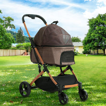 Load image into Gallery viewer, i.Pet Pet Stroller Dog Pram Large Cat Carrier Travel Pushchair Foldable 4 Wheels-7