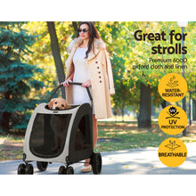 Load image into Gallery viewer, i.Pet Pet Dog Stroller Pram Large Carrier Cat Travel Foldable Strollers 4 Wheels-4