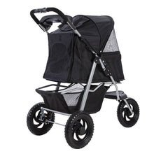 Load image into Gallery viewer, Pet Stroller Dog Carrier Foldable Pram Large Black