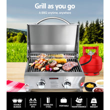 Load image into Gallery viewer, Grillz Portable 2 Burner Gas BBQ