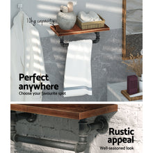 Load image into Gallery viewer, Artiss Display Shelves Wall Shelves Floating Bookshelf DIY Pipe Shelf Rustic Brackets Industrial