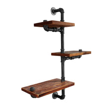 Load image into Gallery viewer, Artiss Display Shelves Bookshelf Pipe Shelf Rustic Industrial Floating Wall Shelves DIY Brackets