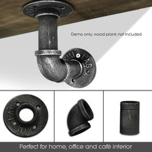 Load image into Gallery viewer, Artiss Wall Shelves Industrial Display Bookshelf DIY Pipe Shelf Rustic Brackets